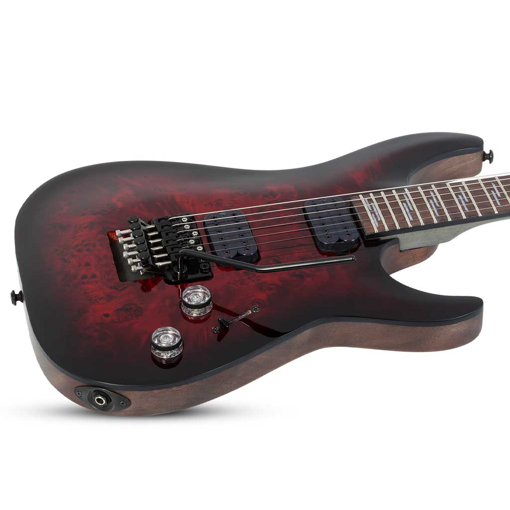 Schecter Omen Elite-6 FR Series Electric Guitar in Black Cherry Burst