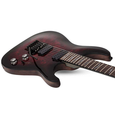 Schecter Omen Elite-6 FR Series Electric Guitar in Black Cherry Burst