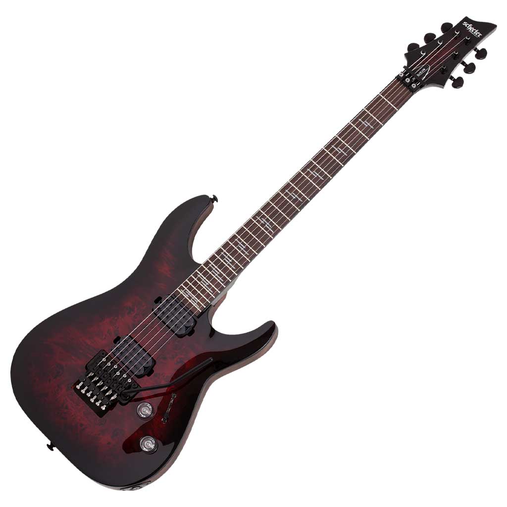 Schecter Omen Elite-6 FR Series Electric Guitar in Black Cherry Burst