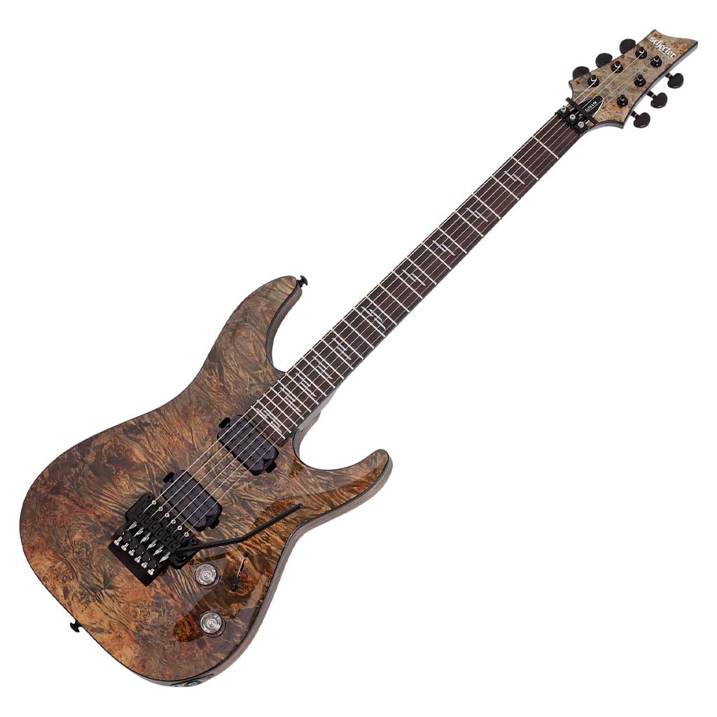 Schecter Omen Elite-6 FR Series Electric Guitar in Charcoal