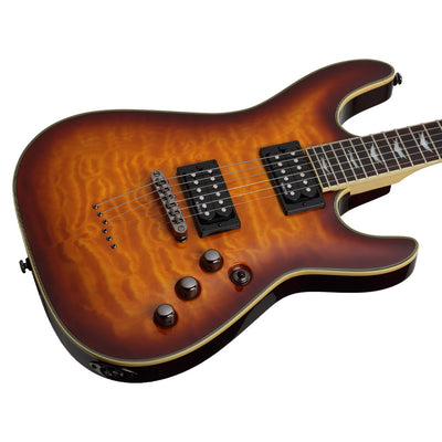 Schecter Omen Extreme-6 Series Electric Guitar w/Quilted Maple Top in Vintage Sunburst