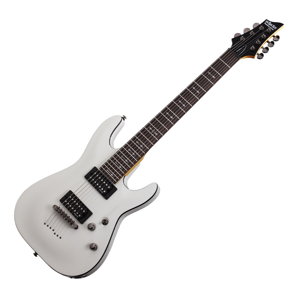 Schecter Omen-7 Series Electric Guitar in Vintage White
