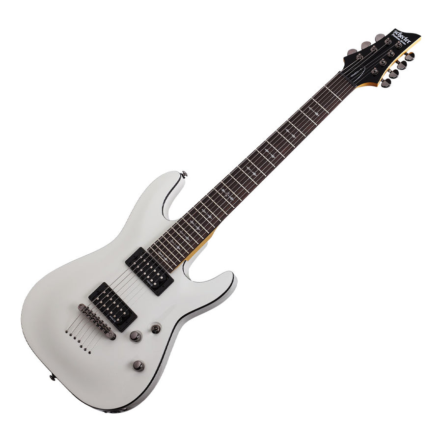 Schecter Omen-7 Series Electric Guitar in Vintage White