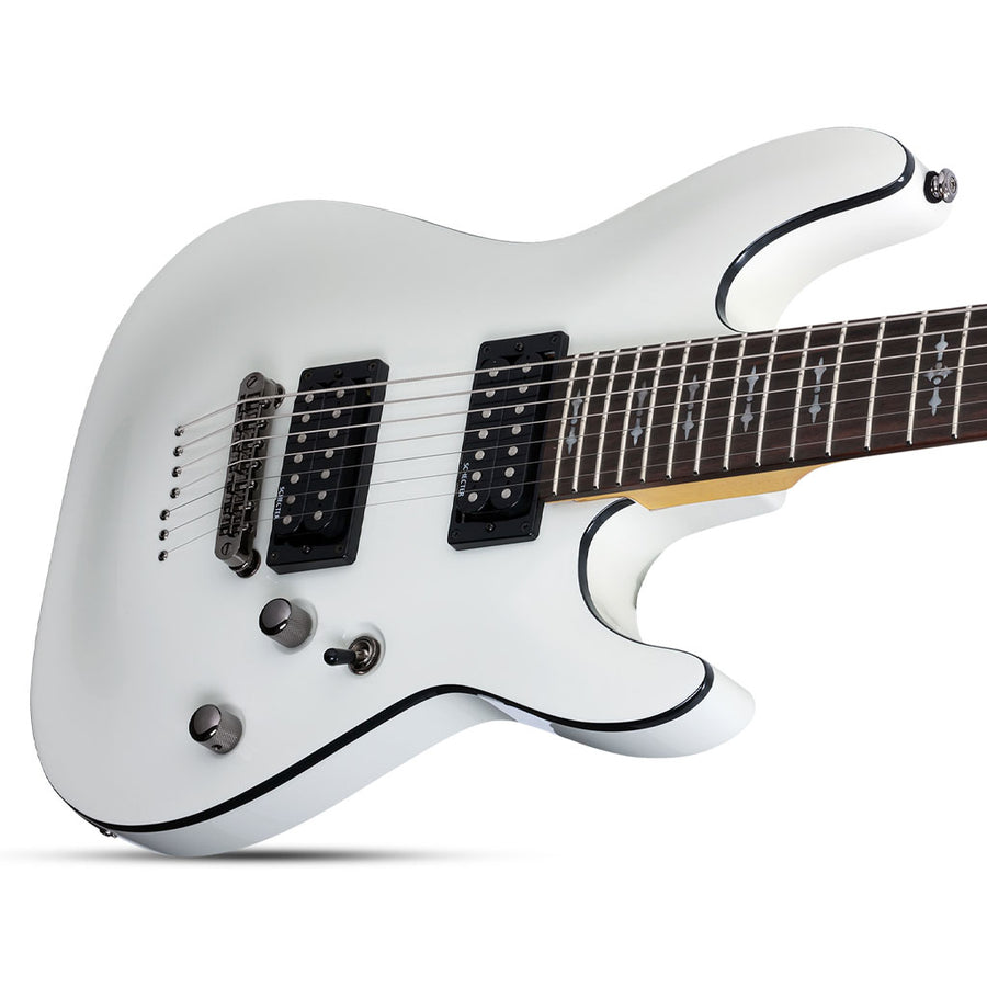 Schecter Omen-7 Series Electric Guitar in Vintage White