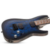 Schecter Omen Elite-7 Series 7-String Electric Guitar in See-Thru Blue Burst