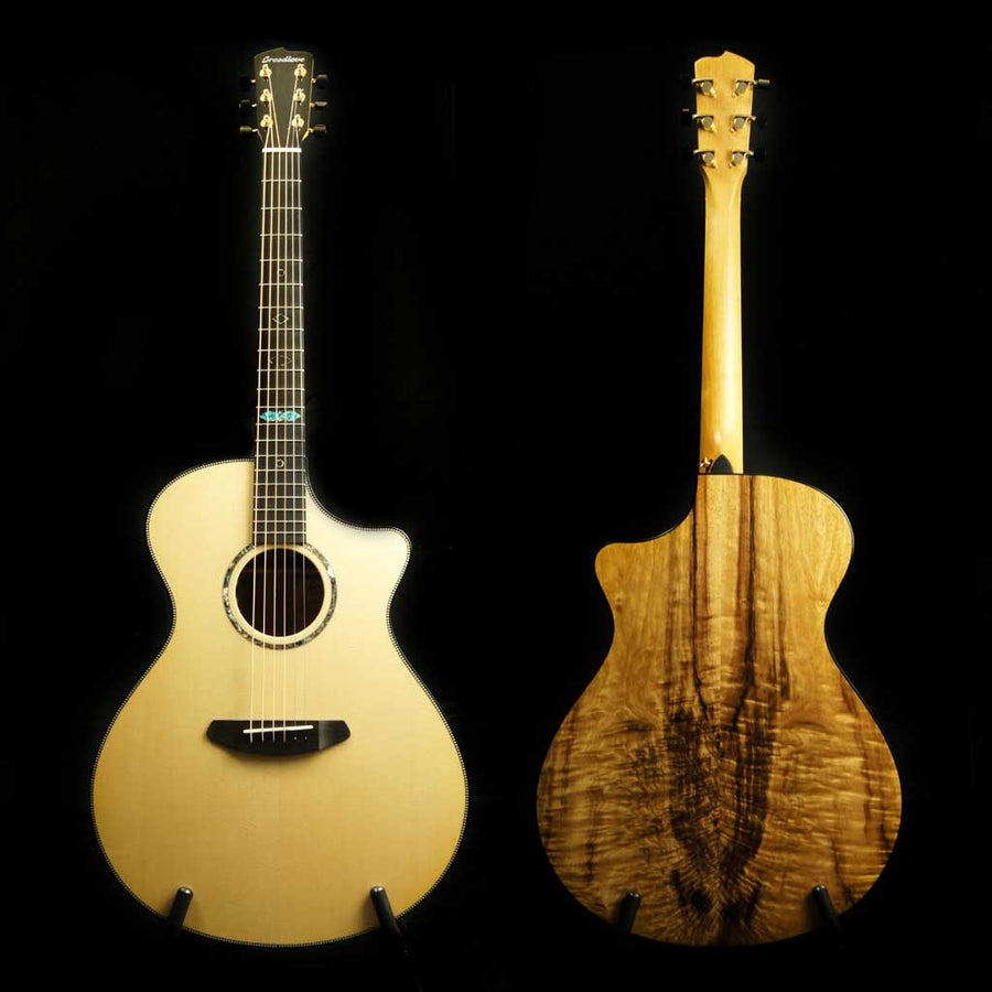 Breedlove Custom Built Sitka Spruce/Myrtlewood Concerto CE Acoustic Electric Guitar