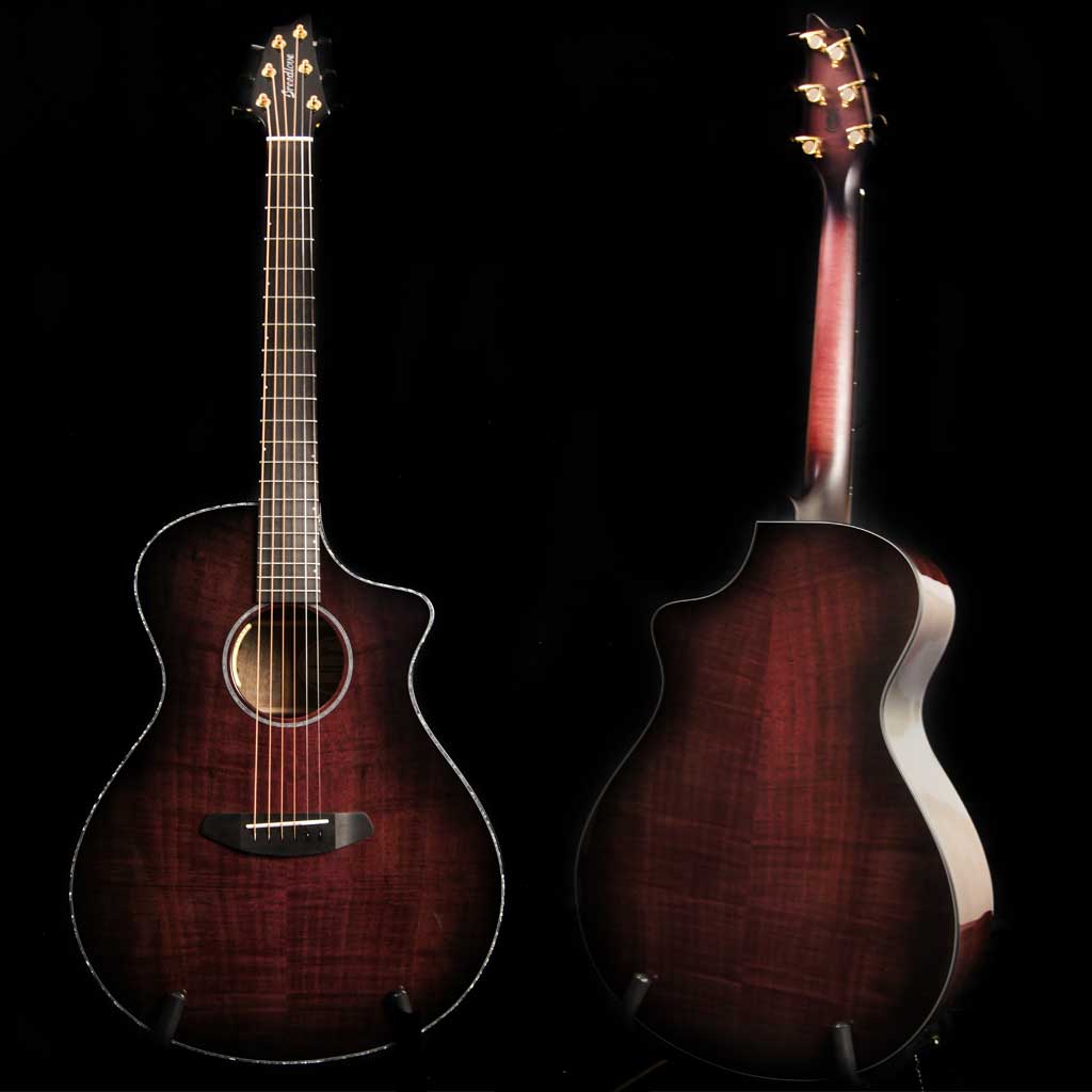 Breedlove Oregon Concert CE Black Cherry All Myrtlewood Limited Edition Acoustic Electric Guitar