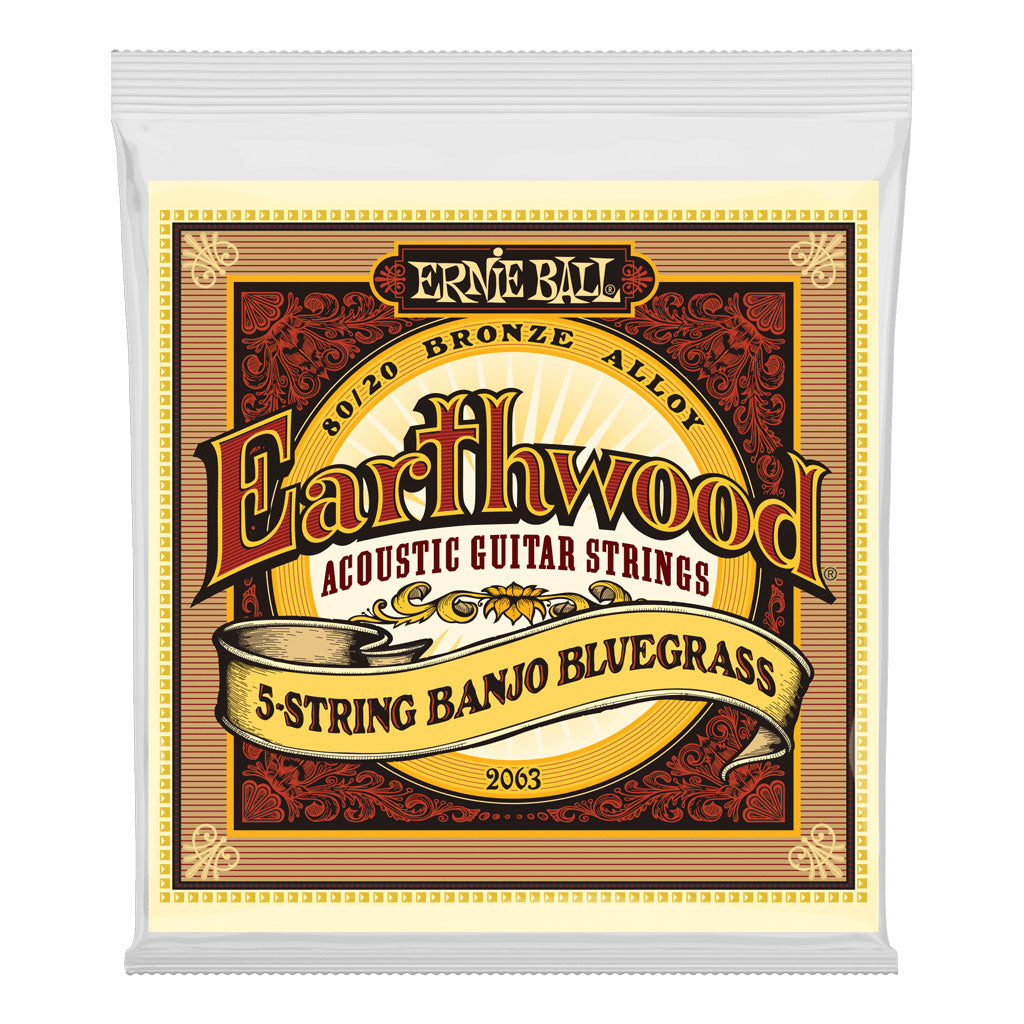 Ernie Ball Earthwood Loop End 9-20 80/20 Bronze Bluegrass Banjo Strings