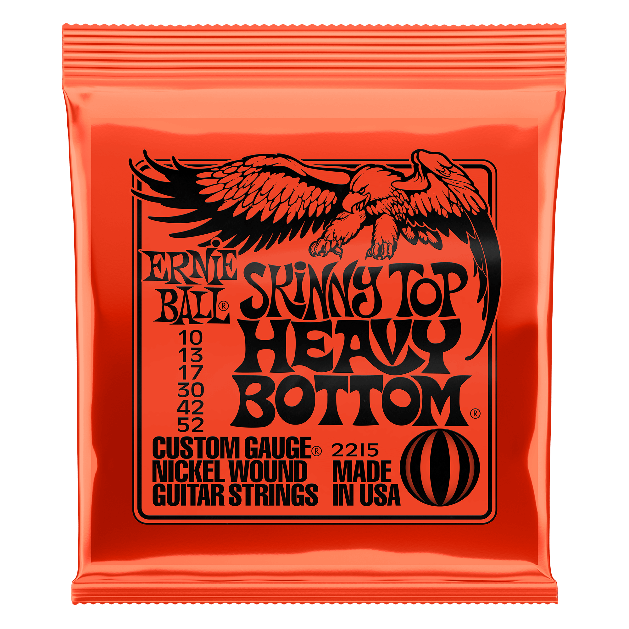 Ernie Ball Skinny Top Heavy Bottom 10-52 Electric Guitar Strings