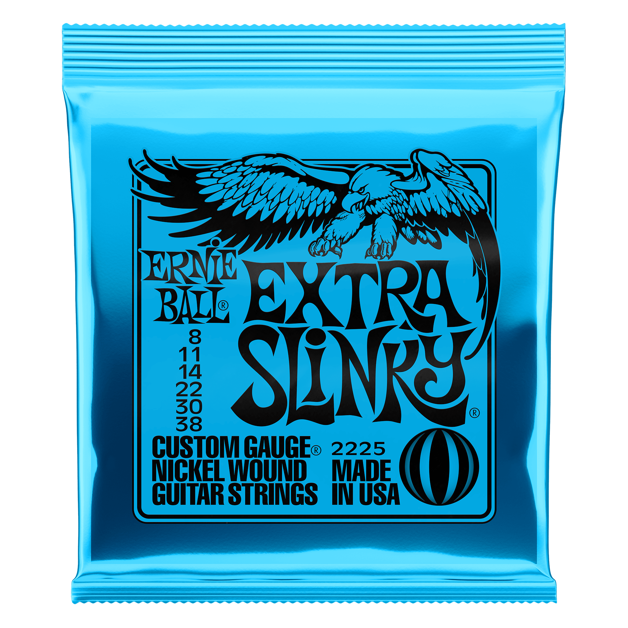 Ernie Ball Extra Slinky 8-38 Electric Guitar Strings