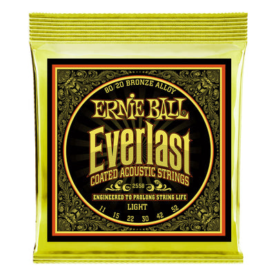Ernie Ball Everlast Coated 80/20 Bronze Acoustic Guitar Strings