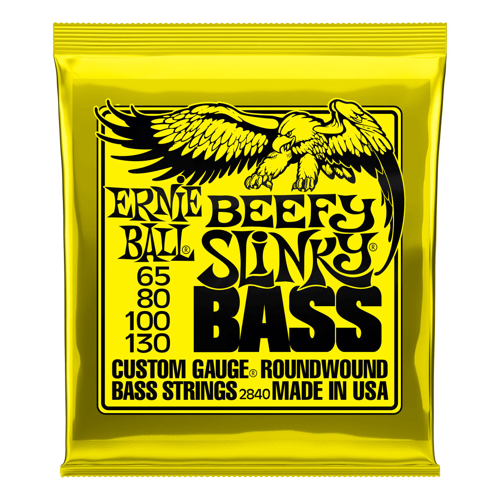 Ernie Ball EB2840 Beefy Slinky 65-130 Nickel Wound Bass Guitar Strings
