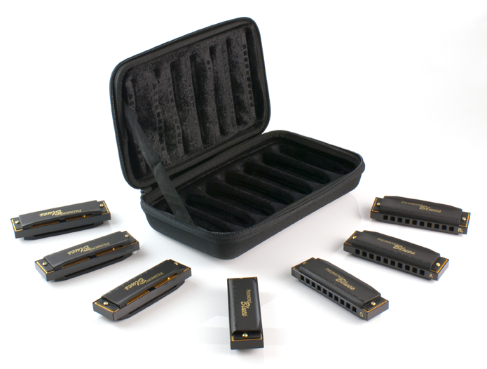 Hohner Piedmont Blues 7 Pack Harmonica Set (A, Bb, C, D, E, F, G)