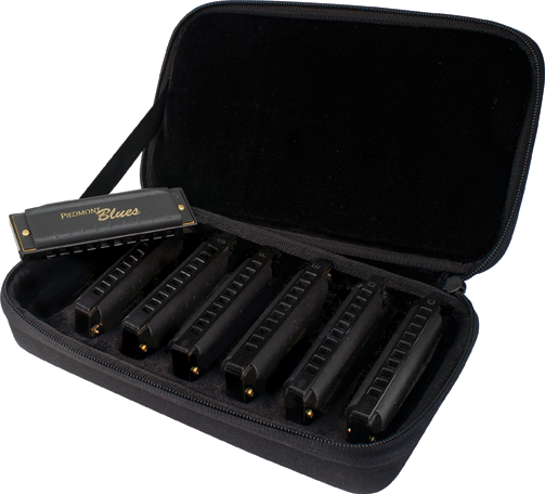 Hohner Piedmont Blues 7 Pack Harmonica Set (A, Bb, C, D, E, F, G)