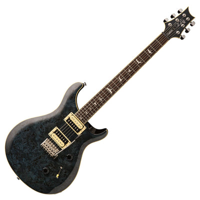 Paul Reed Smith SE Custom 24 Burled Poplar Top Electric Guitar -Whale Blue-