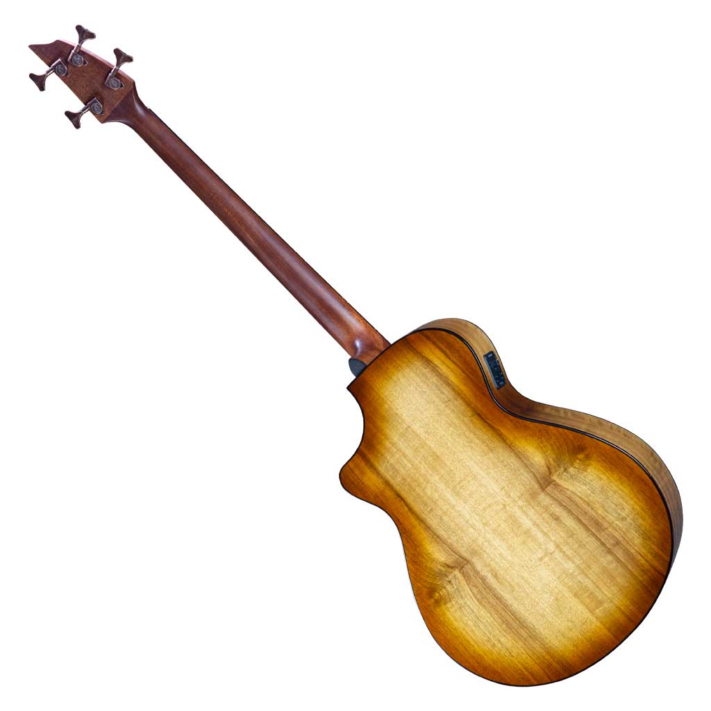 Breedlove Pursuit Exotic S Concerto Amber Bass CE All Myrtlewood Acoustic Electric Bass Guitar