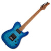 Schecter PT Pro Telecaster Style Electric Guitar with Maple Fretboard in Trans Blue Burst