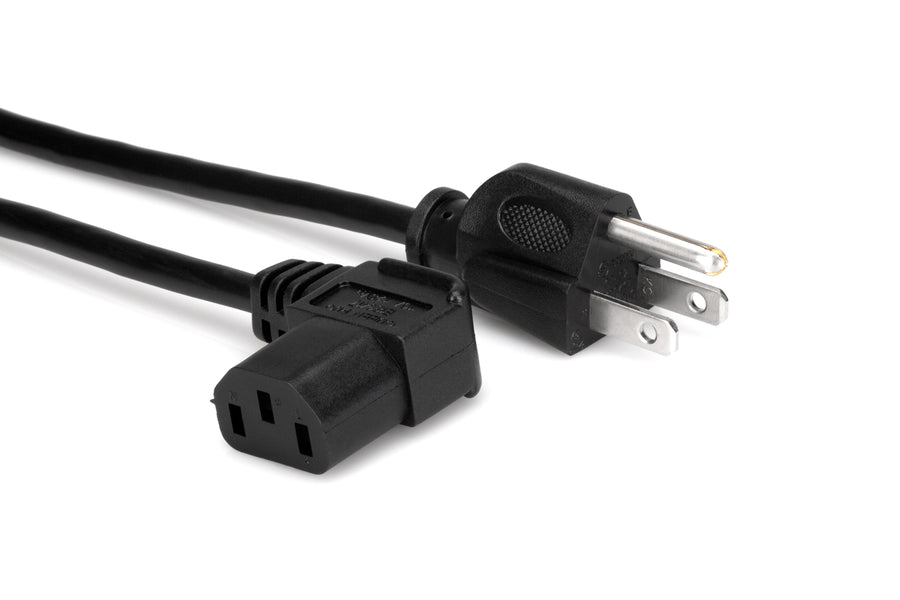 Hosa 8' Right Angle Power Cable PWC-148R