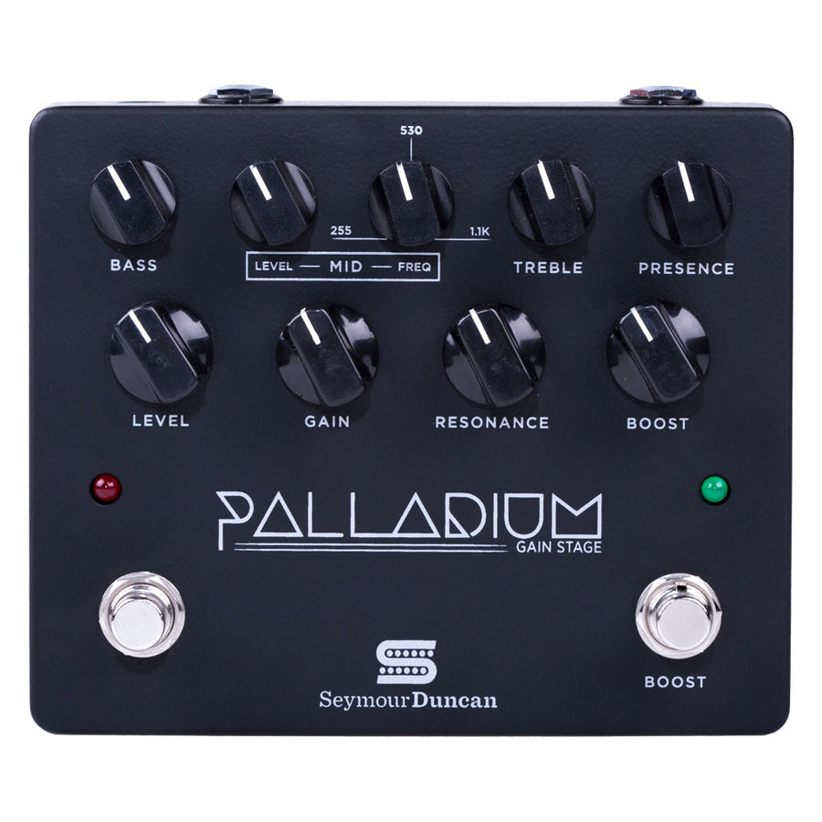 Seymour Duncan Palladium Gain Stage High Gain Preamp Pedal in Black