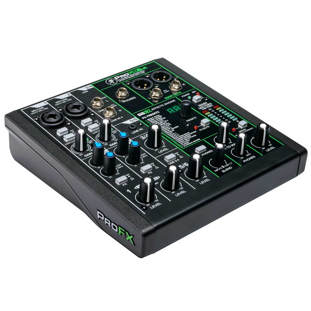 Mackie Performer Recording Bundle w/ ProFX6v3 Mixer, EM89D Dynamic Microphones, and MC-100 Headphones