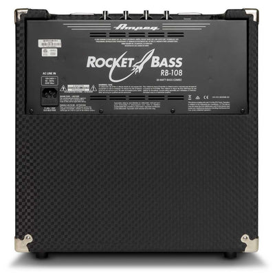Ampeg RB108 Rocket Bass 8" Versatile 30 Watt Practice Bass Guitar Amp