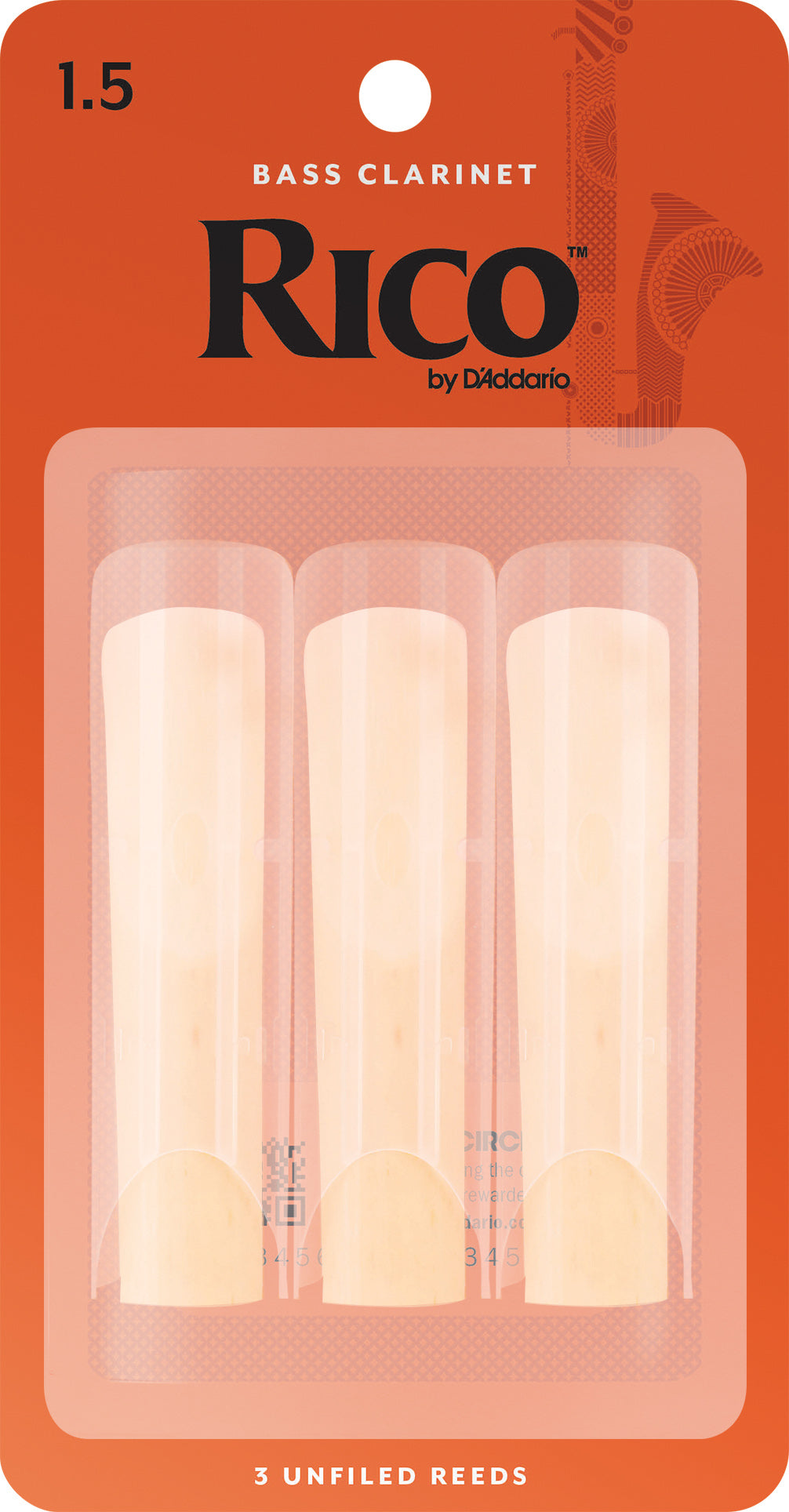 Rico Bass Clarinet Reeds 3-Pack