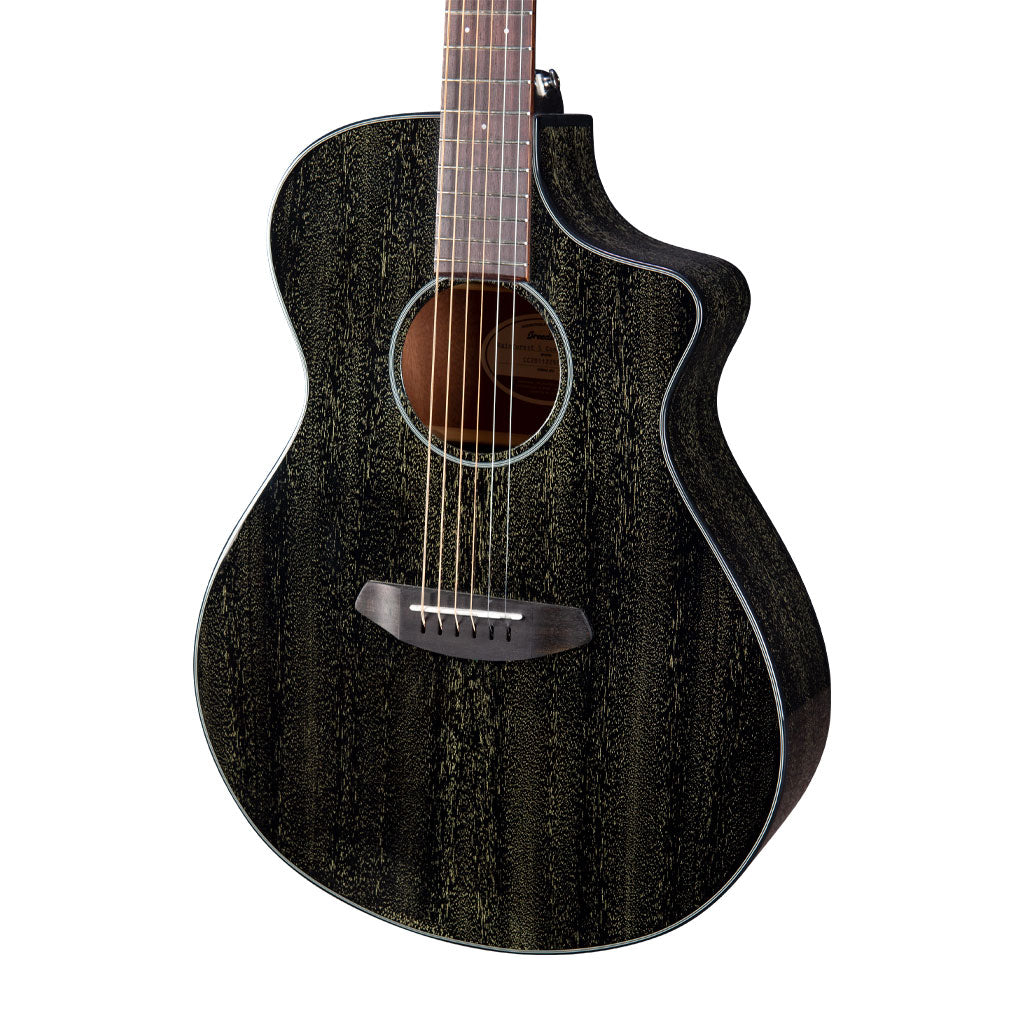 Breedlove Rainforest S Concert CE Black Gold Acoustic Electric Guitar