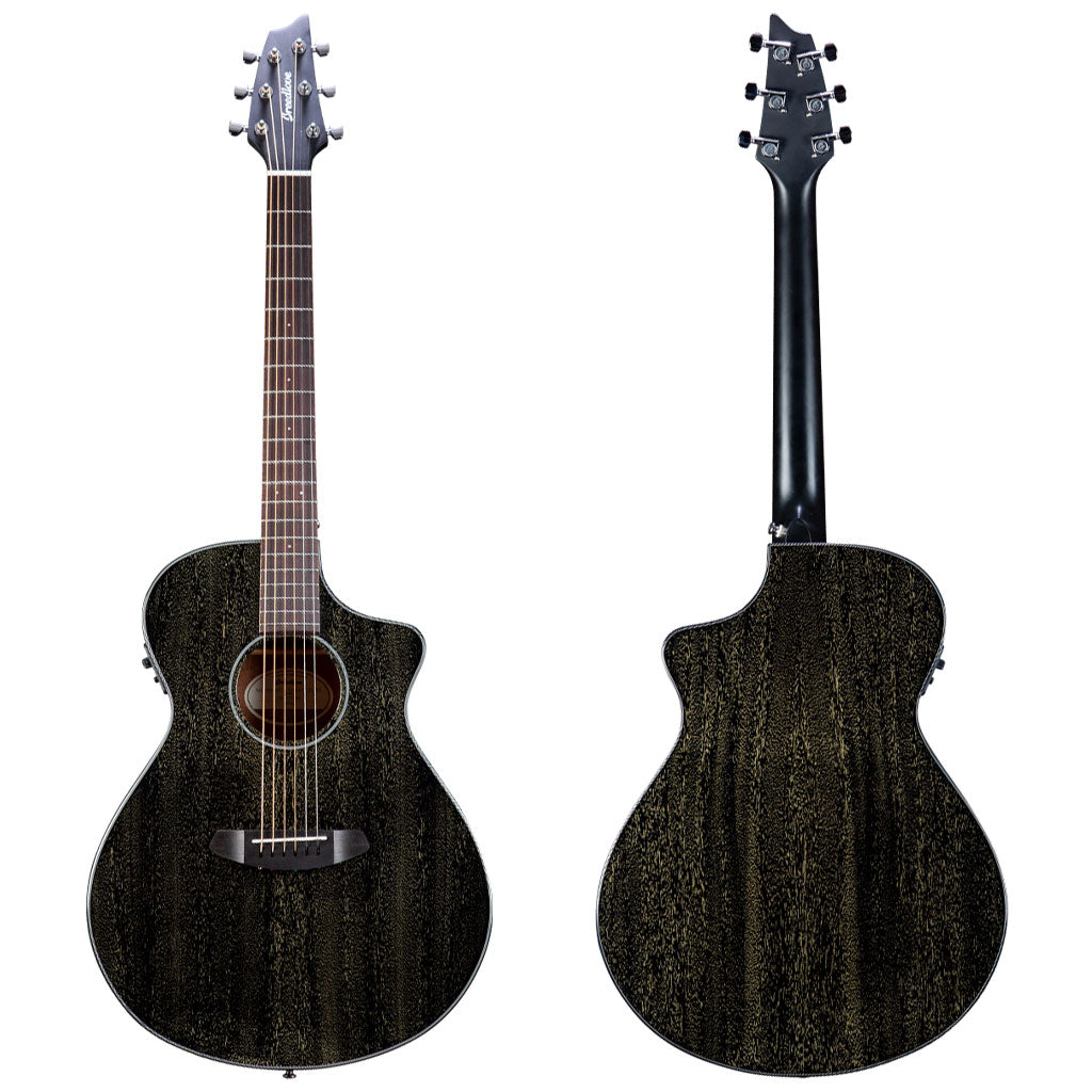 Breedlove Rainforest S Concert CE Black Gold Acoustic Electric Guitar