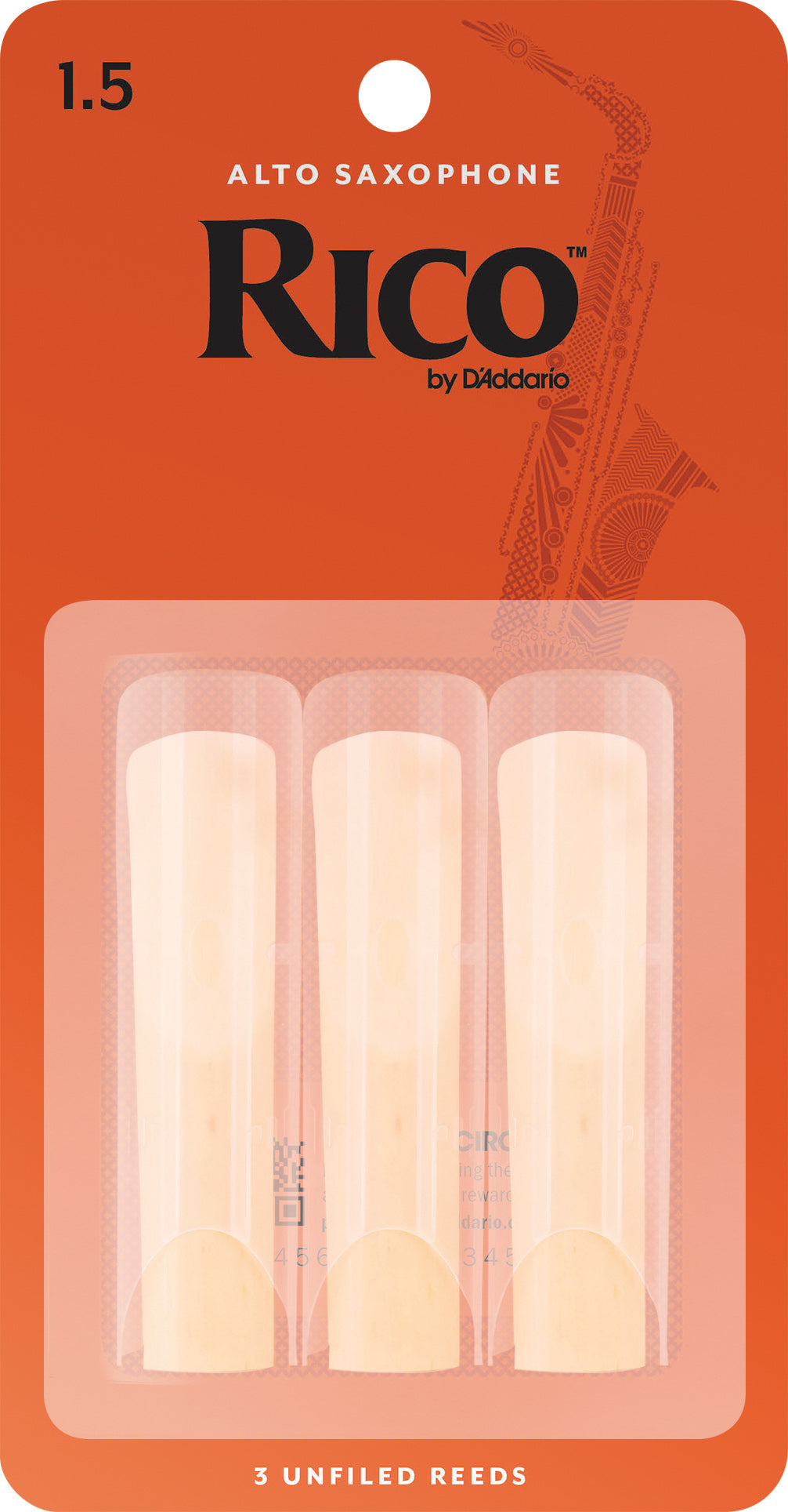 Rico Alto Saxophone Reeds 3-Pack