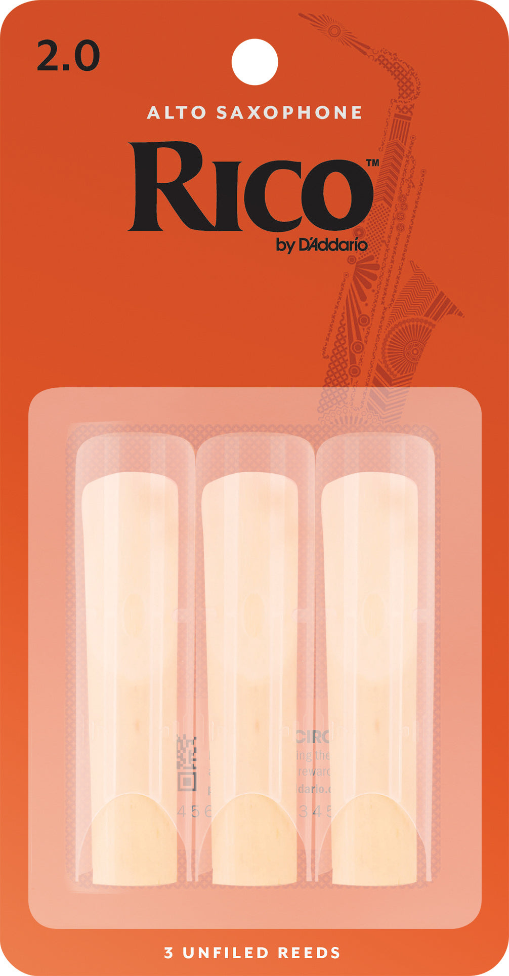 Rico Alto Saxophone Reeds 3-Pack