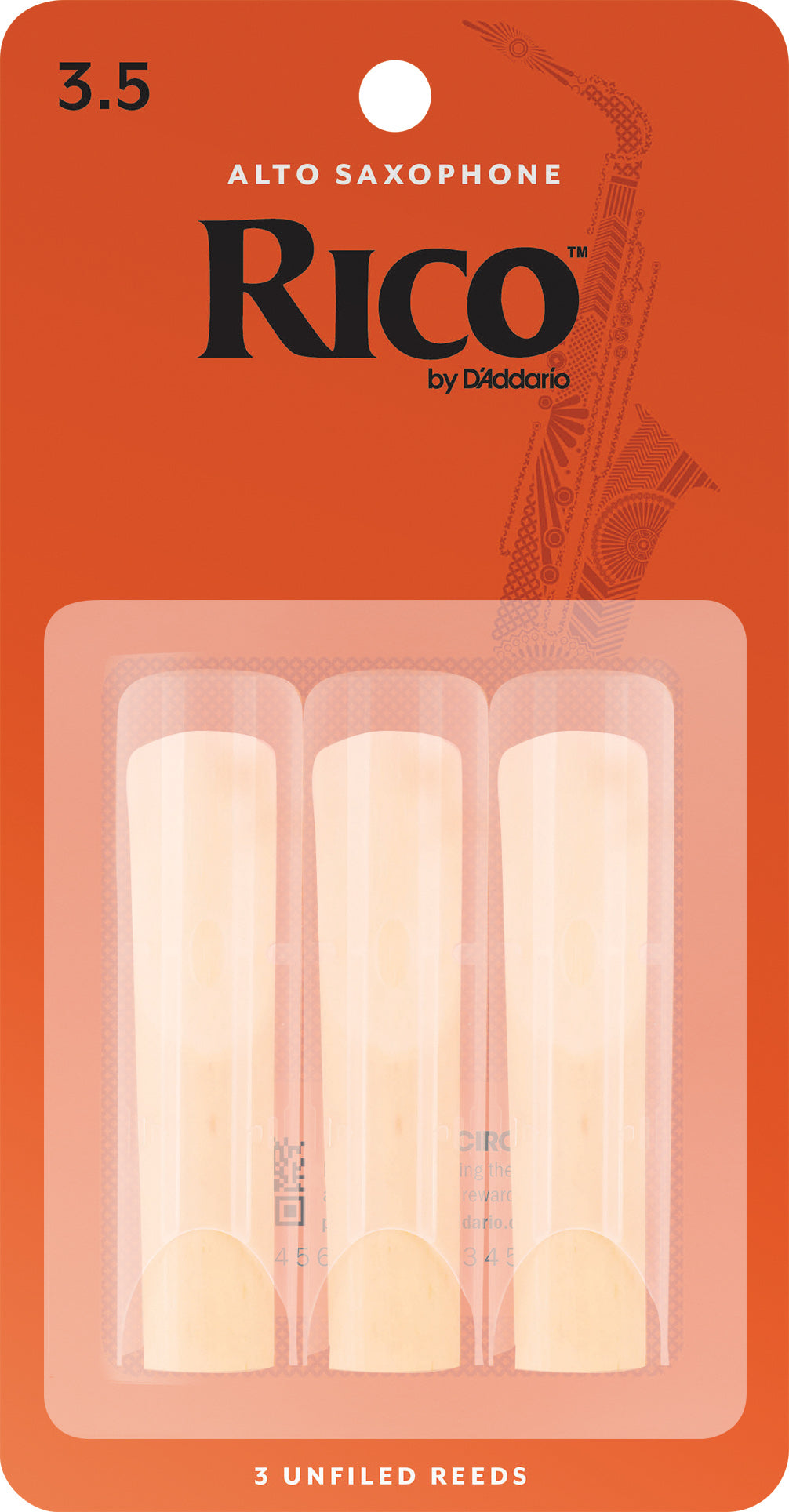 Rico Alto Saxophone Reeds 3-Pack