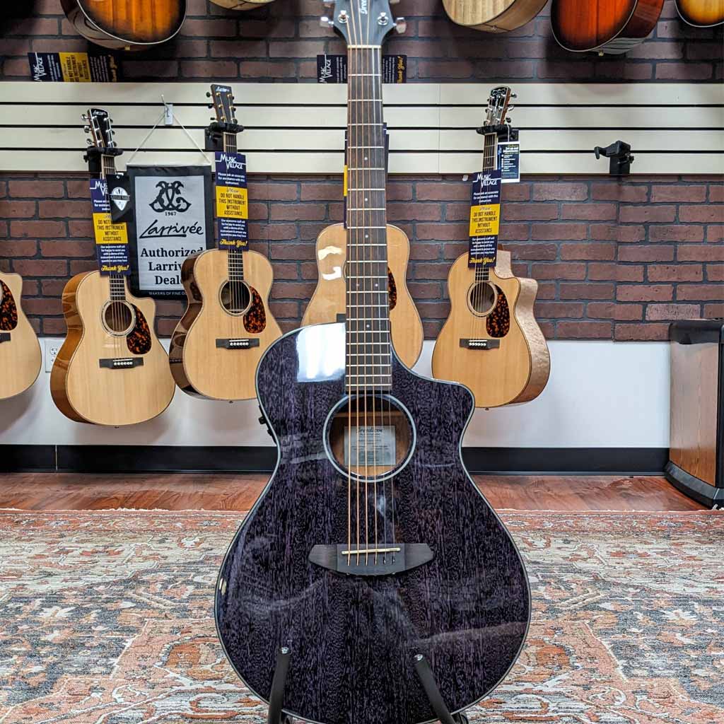 B Stock Breedlove Rainforest S Concert OR CE Acoustic Guitar - Orchid