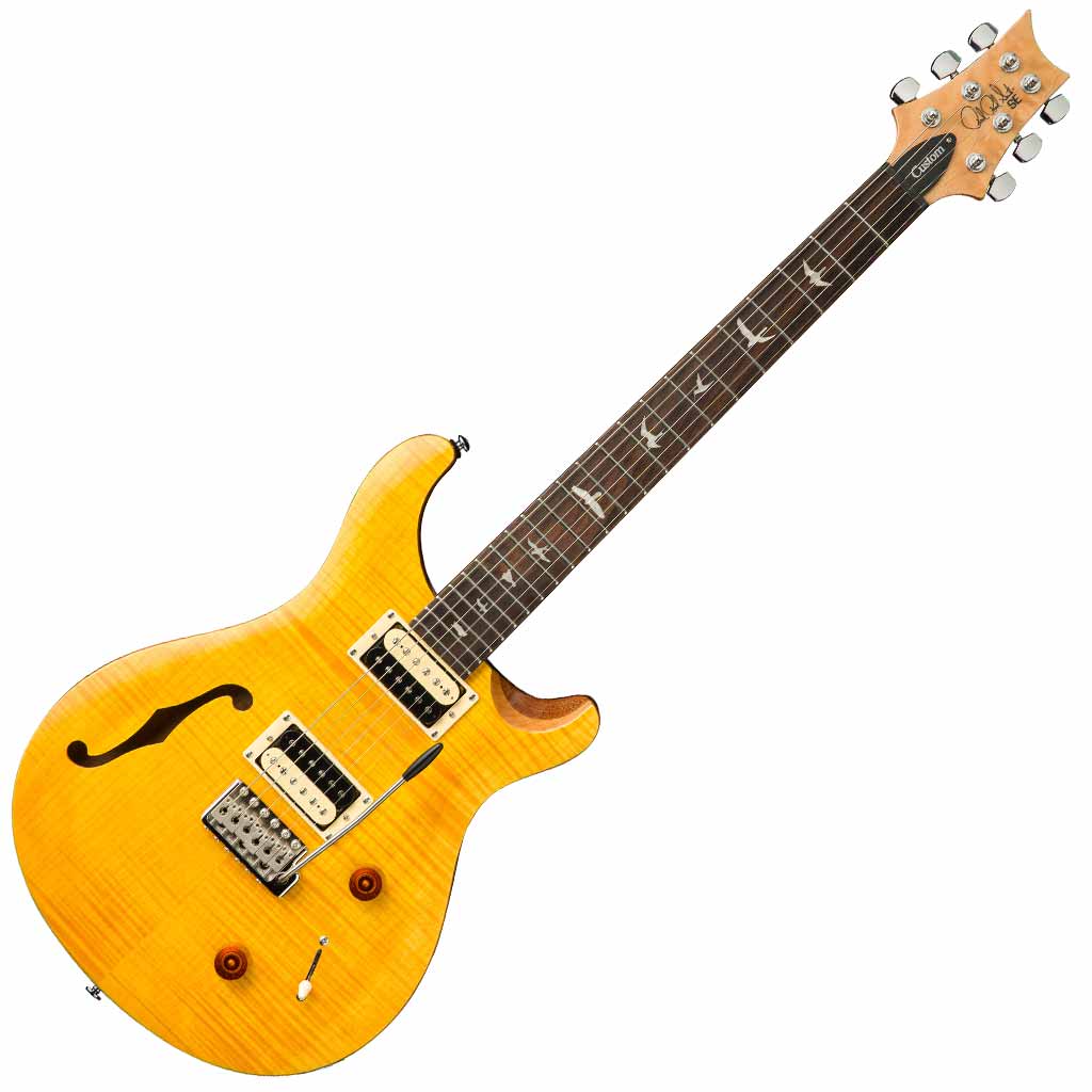 Paul Reed Smith SE Custom 22 Semi-Hollow Electric Guitar - Santana Yellow
