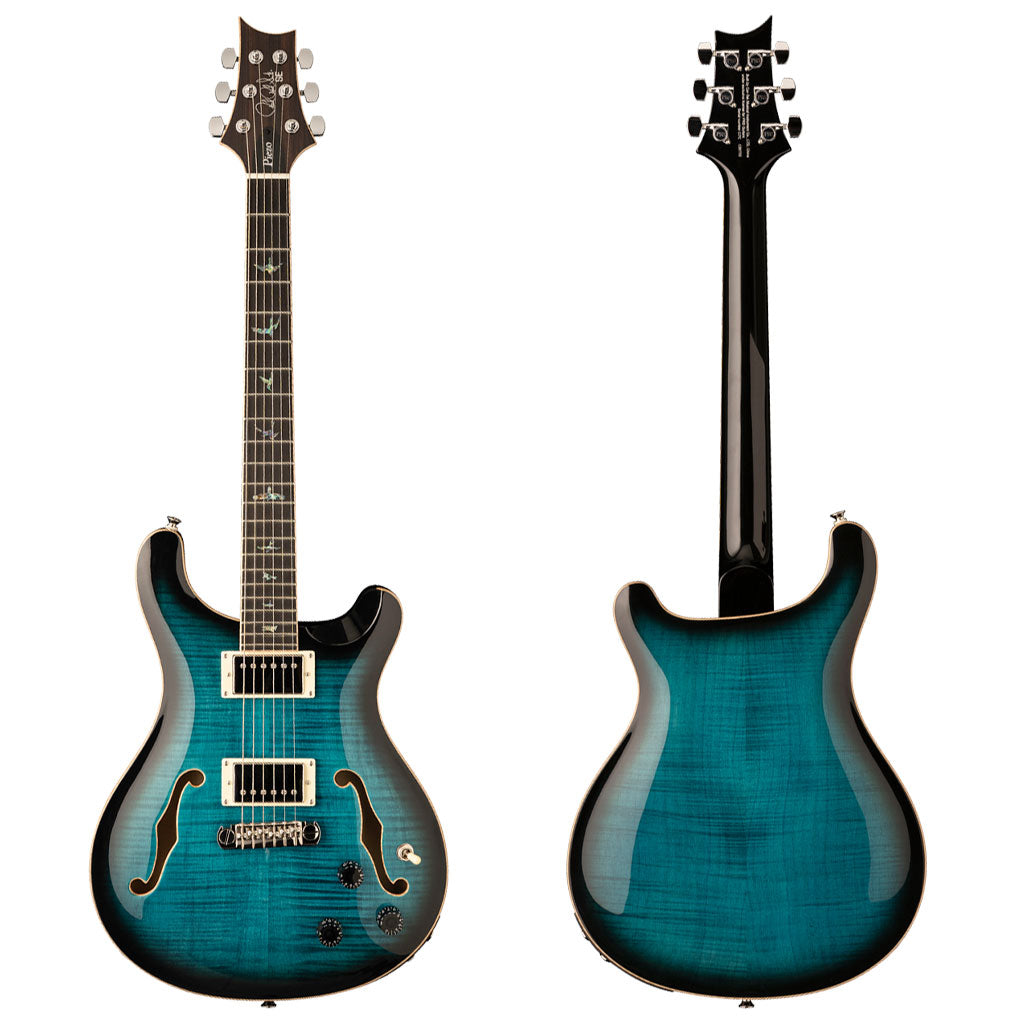 Paul Reed Smith SE Hollowbody II Piezo Electric Guitar in Peacock Blue Burst
