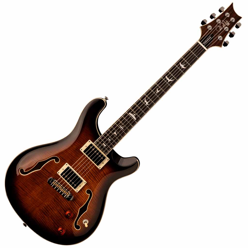 Paul Reed Smith SE Hollowbody II Electric Guitar - Black Gold Burst