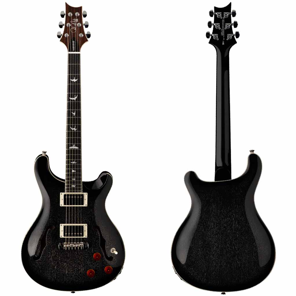 Paul Reed Smith SE Hollowbody Standard Piezo Electric Guitar in Dog Hair Smokeburst