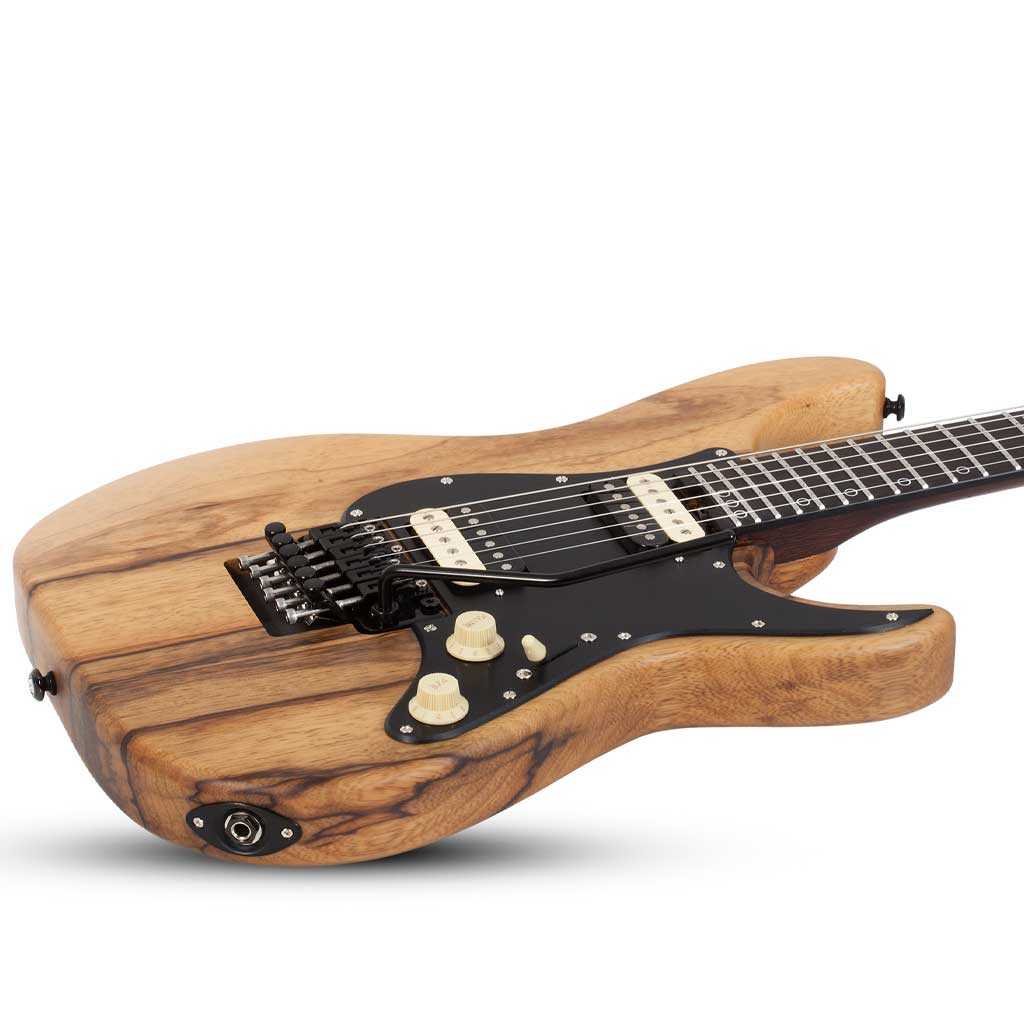 Schecter Sun Valley Super Shredder Exotic Electric Guitar in Black Limba