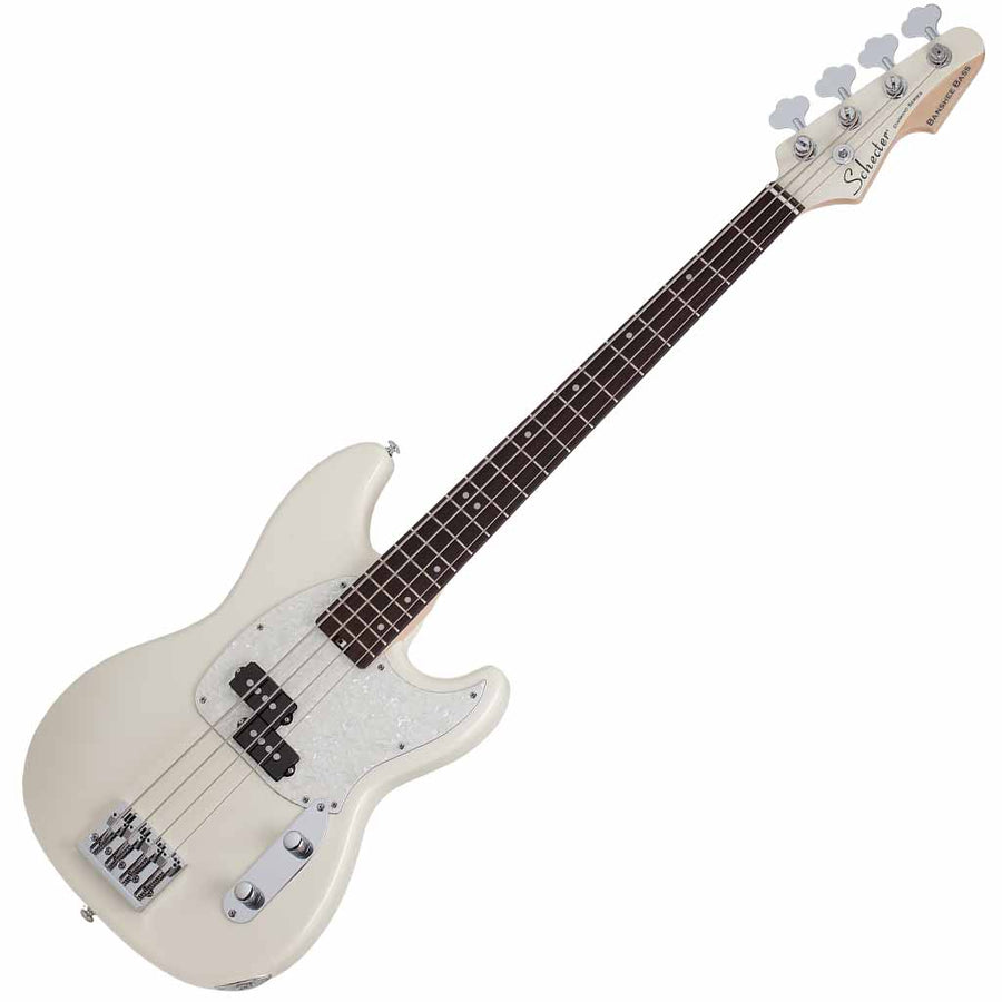 Schecter Banshee Bass Short Scale 4-String Bass Guitar - Olympic White