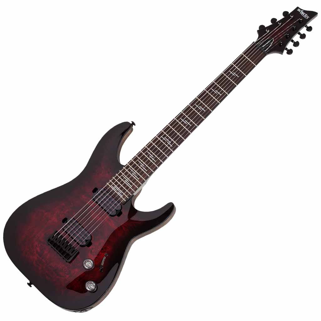 Schecter Omen Elite-7 Series 7-String Electric Guitar - Black Cherry Burst