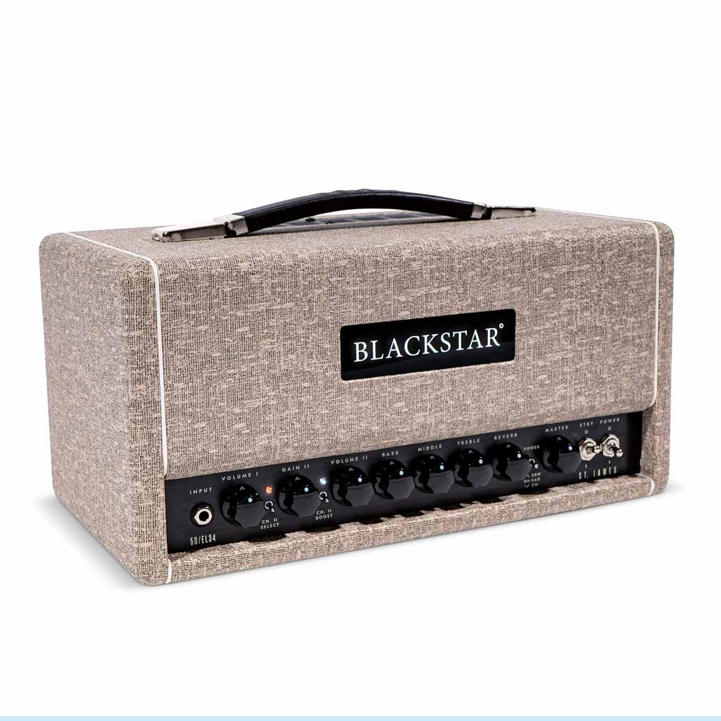 Blackstar St. James 50 Watt EL34 Equipped Electric Guitar Amp Head