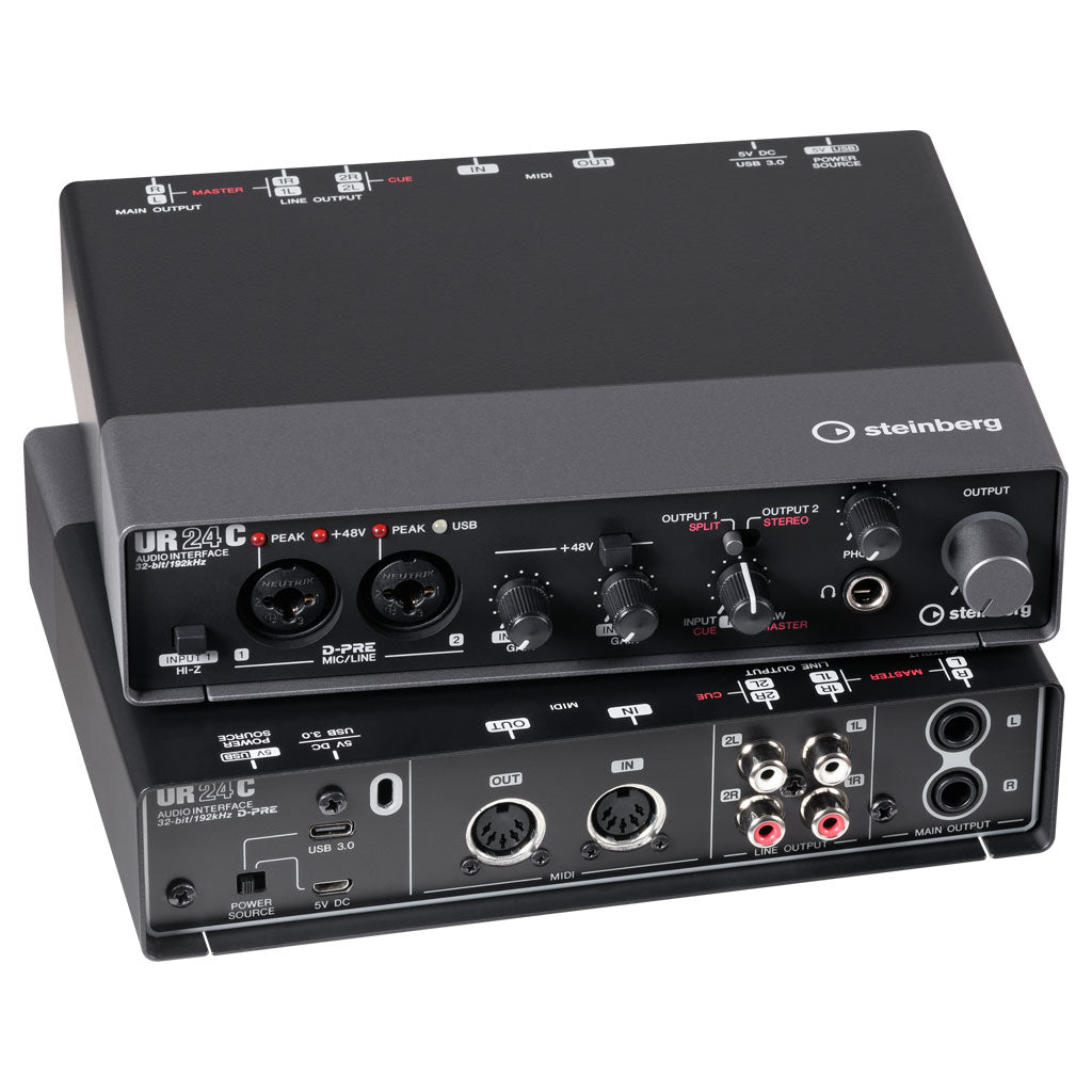 Steinberg UR24C 2 x 4 USB 3.0 Steinberg Recording Interface The UR24C is a remarkably audio interface, which combines amazing sound quality, size and unique switchable monitoring modes,