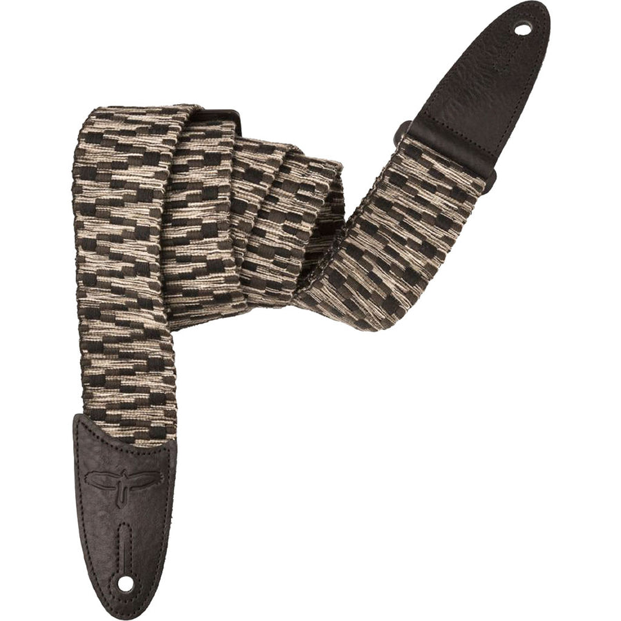 PRS Guitars 2" Woven Cotton Guitar Strap in Black and Gray
