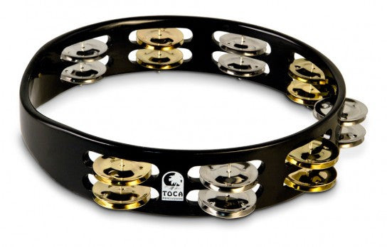 Toca TCT10-BK Colorsound Tambourine,10" Black