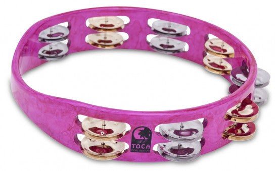 Toca TCT10-PK ColorSound Tambourine, 10" Pink