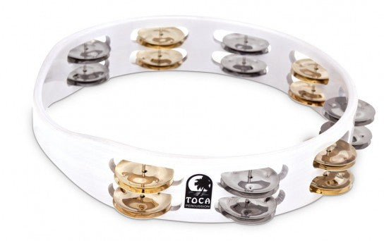 Toca TCT10-WH ColorSound Tambourine, 10" White
