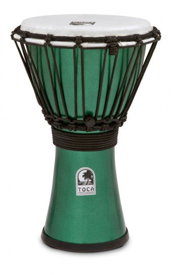 Toca TFCDJ-7MG Freestyle Colorsound 7" Djembe Metallic Green