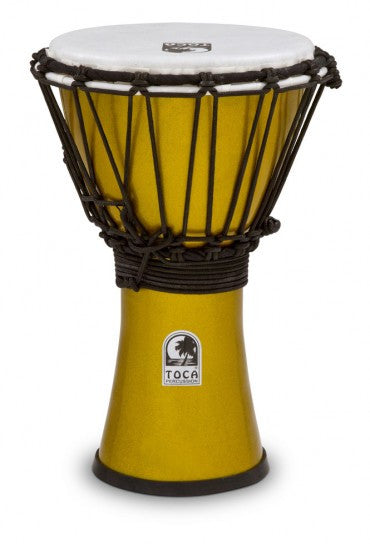 Toca TFCDJ-7MY Freestyle Colorsound 7" Djembe Metallic Yellow