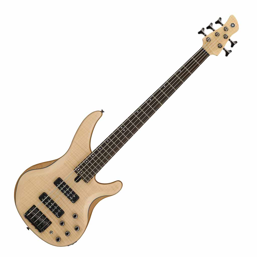 Yamaha TRBX605FM 5-String Bass Guitar with Flame Maple Top in Natural Satin