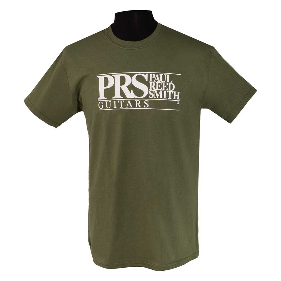Paul Reed Smith Classic Block Logo Tee - Military Green