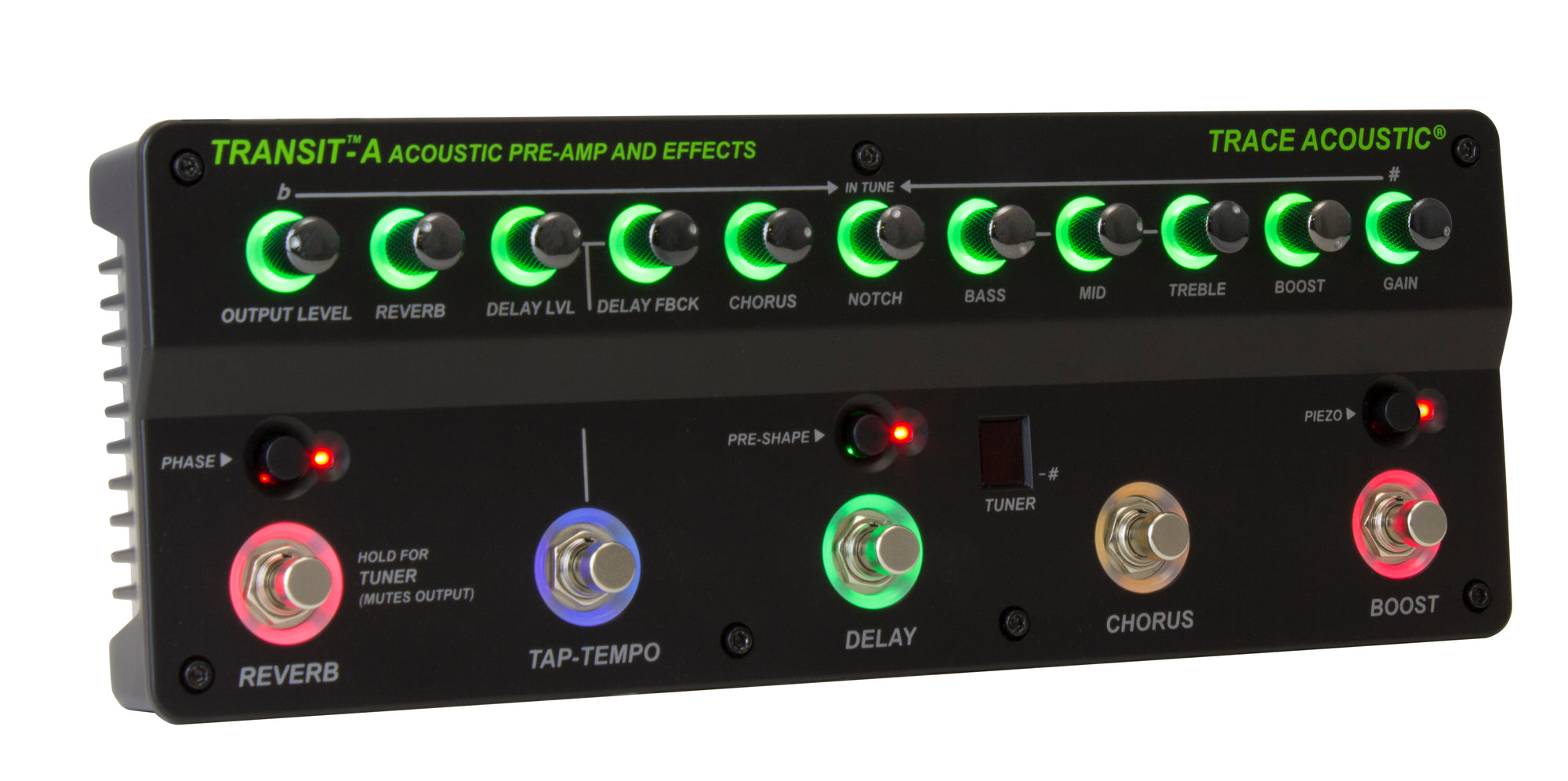 boost pedal acoustic guitar Trace Elliot Transit A Acoustic Guitar Pre-amp & Effects Pedal Trace Elliot Effects Pedal The Transit™ A preamp pedal includes the right features for a professional acoustic guitar player without over burdening